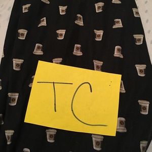 LulaRoe Destash- coffee cup leggings
